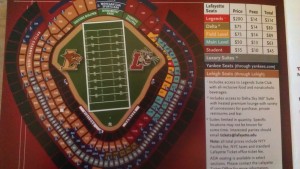 Yankees Stadium Seating Chart for Lafayette vs. Lehigh